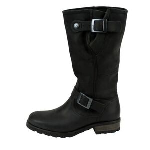 PALLADIUM URBAN CLP Black leather Women's BOOTS size EU 39 US 7.5